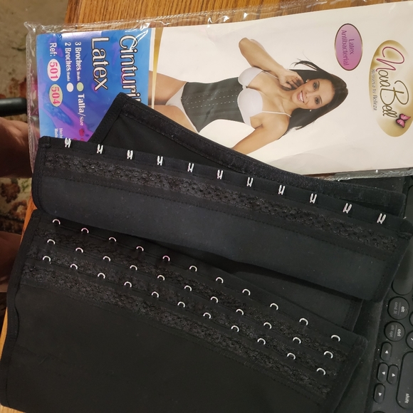 NEW NOVAbell Waist Trainer - 3 rows of hooks, Latex, 11-Hooks Bust to Hips - Picture 16 of 16